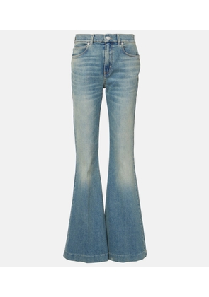 McQueen Faded flared jeans