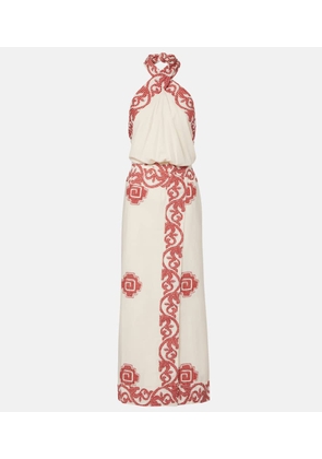 Johanna Ortiz Printed cotton midi dress