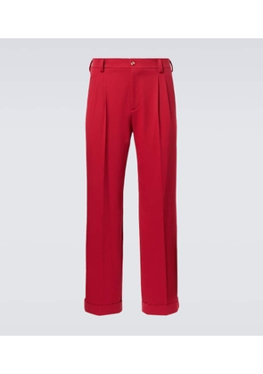 Valentino Cotton twill straight pants