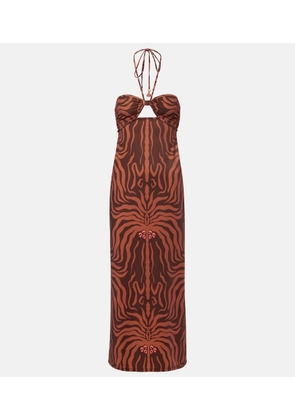 Johanna Ortiz Jungle Palms printed midi dress