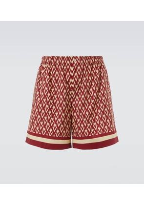 Valentino Toute La V cotton poplin Bermuda shorts