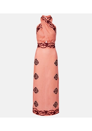 Johanna Ortiz Energetic Patterns linen maxi dress
