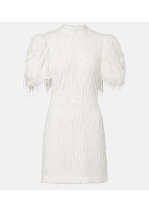 Rotate Bridal sequined puff-sleeve minidress