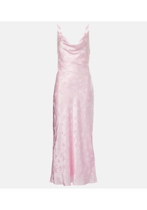 Rotate Bridal silk satin midi dress