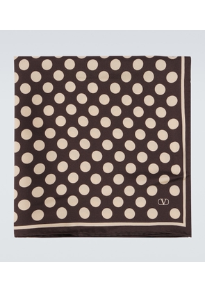 Valentino Garavani Opticool polka-dot silk scarf