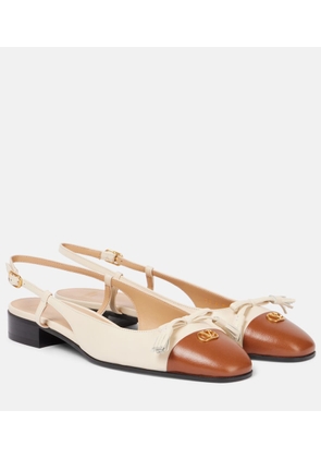 Valentino Garavani Valet Du Roi leather ballet flats