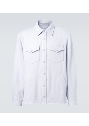 God's True Cashmere Explorer cashmere and cotton denim jacket