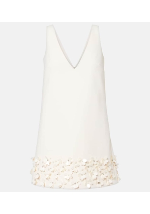 Self-Portrait Bridal sequined crepe minidress