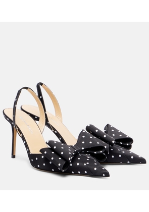 Mach & Mach Le Cadeau 85 polka-dot satin pumps