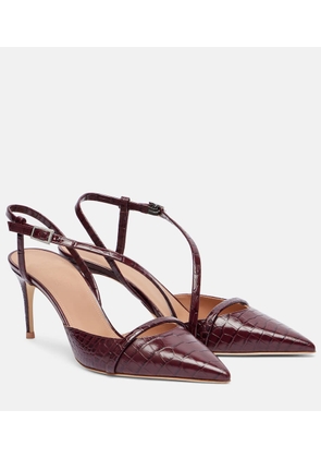Malone Souliers Valeria 70 leather slingback pumps