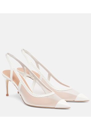 Malone Souliers Aubrey 70 mesh slingback pumps