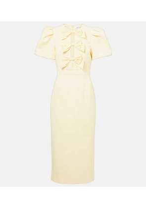 Rebecca Vallance Annabelle bow-detail crepe midi dress