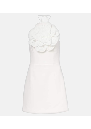 Rebecca Vallance Odetta floral-applique halterneck minidress