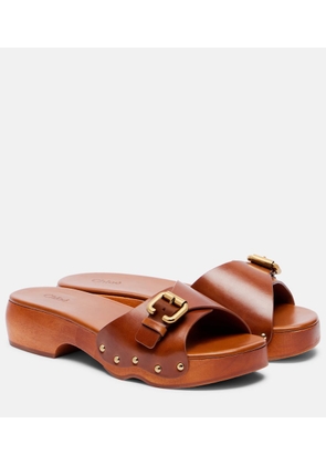 Chloe Jeannette leather mules