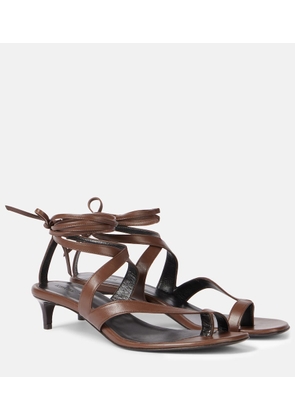 Khaite Aimee 35 leather thong sandals