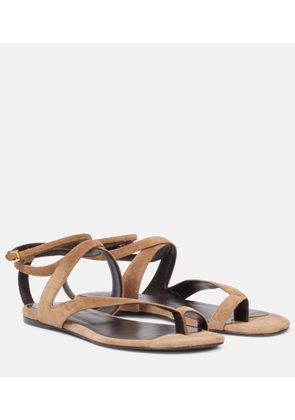 Khaite Aimee suede sandals