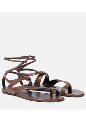 Khaite Aimee leather sandals