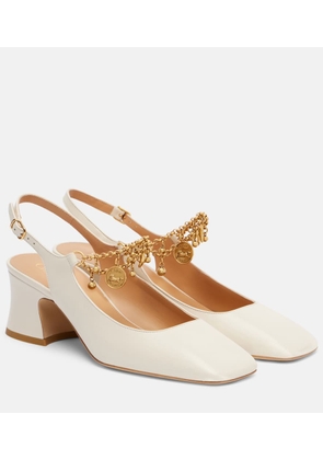 Chloe Chloe Charms 55 leather slingback pumps
