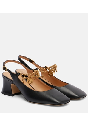 Chloe Chloe Charms 55 leather slingback pumps