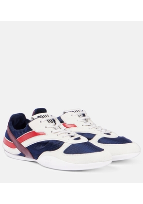 Miu Miu Gymnasium leather-trimmed sneakers
