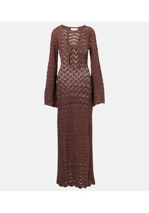 Bananhot Rey crochet cotton-blend maxi dress