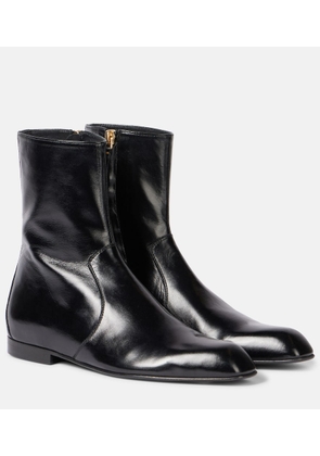 Khaite Colt leather ankle boots