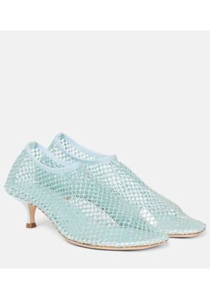 Christopher Esber Minette embellished fishnet pumps