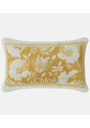 Chloe Chloe Plage floral cotton terry beach pillow