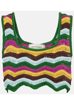 Bananhot Kim crochet cotton-blend top