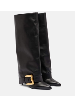 Balmain Anthem leather knee-high boots