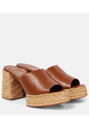 Christian Louboutin Calakala 85 leather platform mules