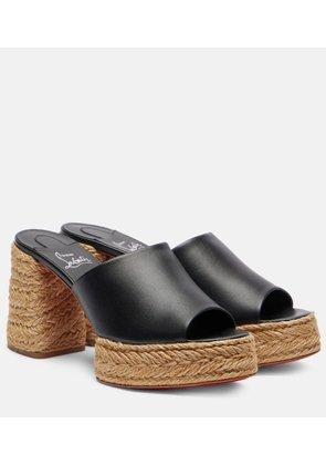 Christian Louboutin Calakala 85 leather platform mules