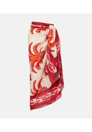 Johanna Ortiz Cotton printed beach cover-up