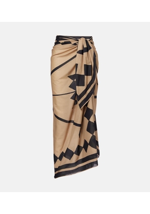 Johanna Ortiz Cotton printed beach cover-up