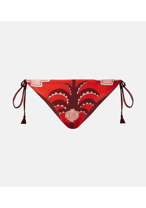 Johanna Ortiz Sagrado printed low-rise bikini bottoms