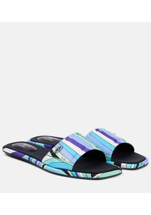 Pucci Iride twill thong sandals