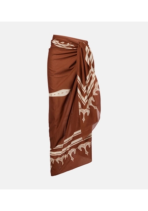 Johanna Ortiz Cotton printed beach cover-up