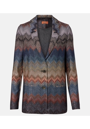 Missoni Zigzag lame blazer