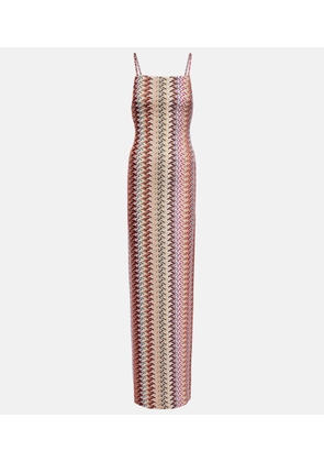 Missoni Zigzag lame maxi dress