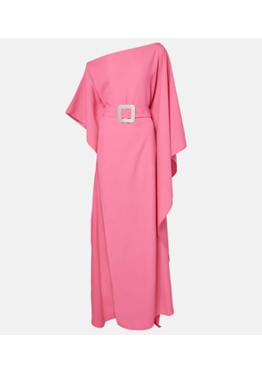 Taller Marmo Taylor belted crepe cady kaftan