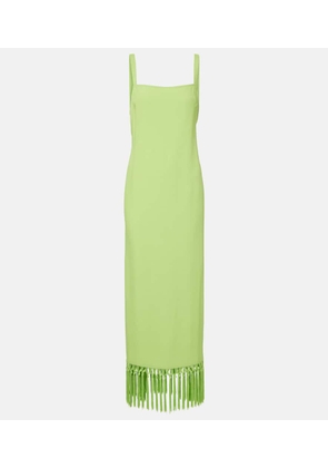 Taller Marmo Palermo fringed crepe maxi dress