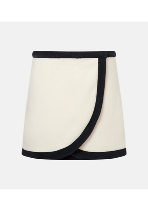 Adriana Degreas Cotton-blend wrap skirt