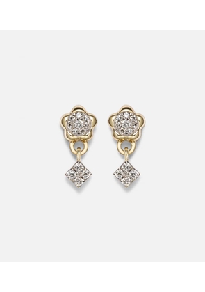 Stone and Strand Richie 10kt gold drop earrings with diamonds