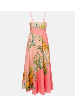 Alemais Anika floral linen maxi dress