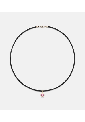 Stone and Strand Festival Vibes 14kt gold choker with tourmaline