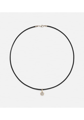 Stone and Strand Crosby 10kt gold choker with diamonds