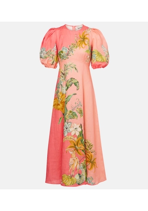Alemais Anika floral linen maxi dress