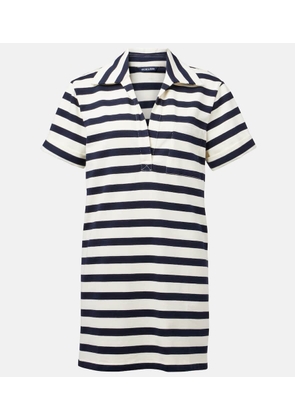 Veronica Beard Cayden striped cotton polo dress