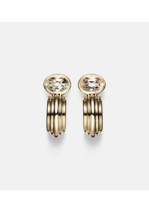 Stone and Strand Pavillion 14kt gold earrings with topazes