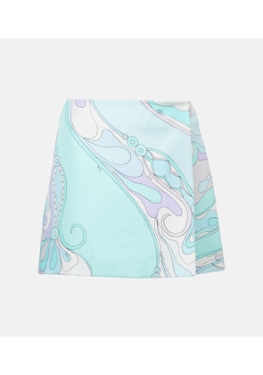 Pucci Orchidee silk twill miniskirt